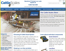 Tablet Screenshot of cattlescales.com